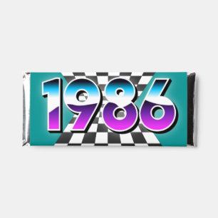 1986 40th Birthday Retro Vintage Party Favors Hershey Bar Favors