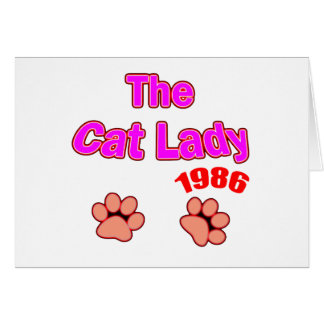 1986 Cat Lady Cards
