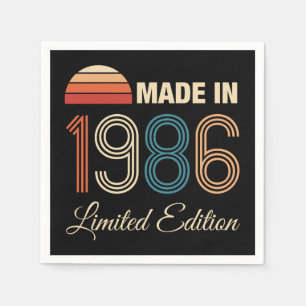 1986 Limited Edition 40th Birthday Napkins