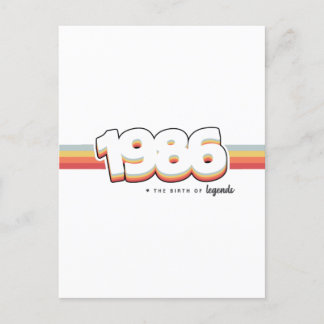 1986 The birth of legends Postcard