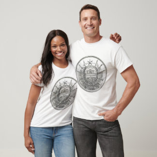 1986 The State of Texas Silver Round  T-Shirt