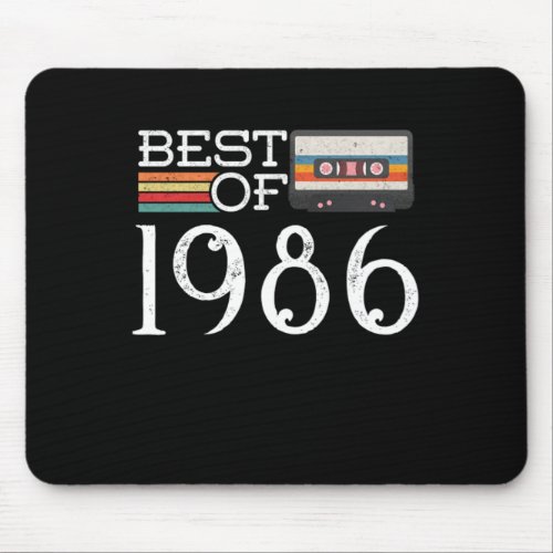 1986 Vintage 34 th Birthday Anniversary Gift Mouse Pad