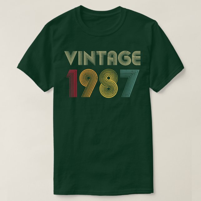 1987 35th Birthday 35 Years Old Gag Funny Gift Vin T-Shirt (Design Front)