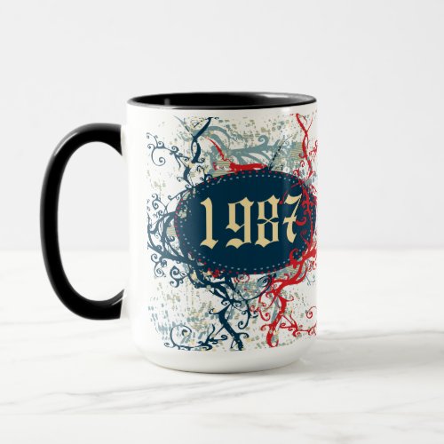 1987 Birthday Year or Since 1987 or Made in 1987 Mug