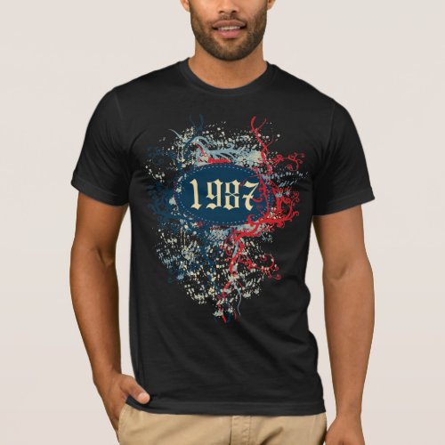 1987 Birthday Year or Since 1987 or Made in 1987 T_Shirt