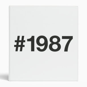 1987 Hashtag 39th birthday 39 years 3 Ring Binder