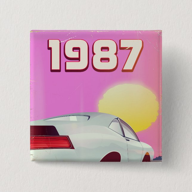 1987 sportscar poster button (Front)