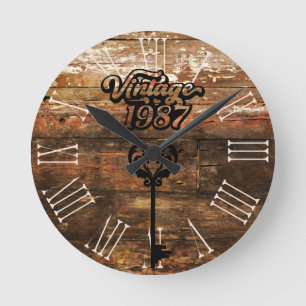 1987 Vintage Acrylic Wall Clock