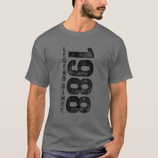 1988 Birthday Legend Since 1988 Gifts Born In 1988 T-Shirt