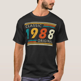 1988 Birthday Year Classic Original Retro Vintage T-Shirt