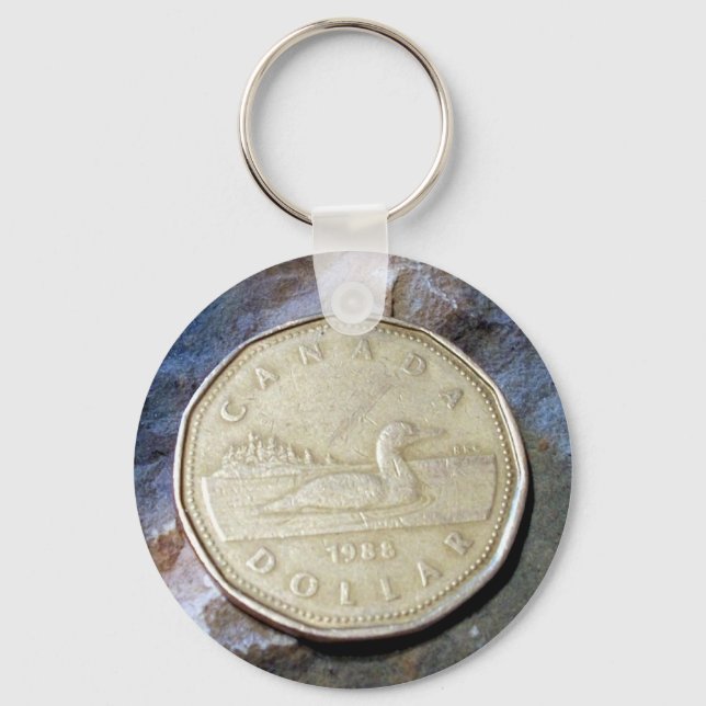 1988 Canadian Loonie Key Chain (Front)