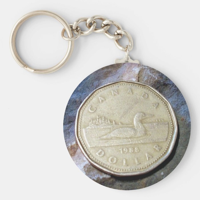 1988 Canadian Loonie Key Chain