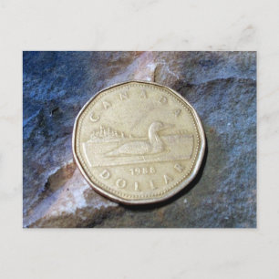 1988 Canadian Loonie Postcard