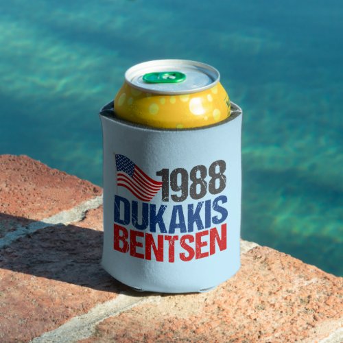 1988 Dukakis Bentsen Funny Retro Election Can Cooler