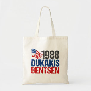 1988 Dukakis Bentsen Funny Retro Election Tote Bag