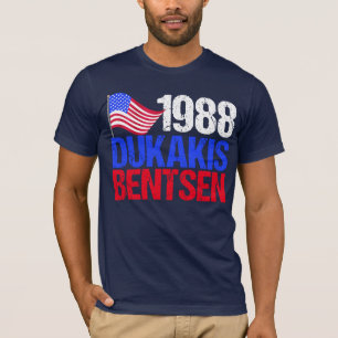 1988 Dukakis Bentsen Retro Election T-Shirt