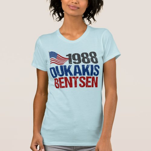 1988 Dukakis Bentsen Retro Election T_Shirt