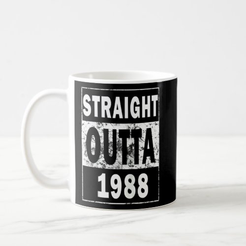 1988  Straight Outta Womenmen  Cool Bday Tee Ragla Coffee Mug