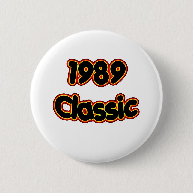 1989 Classic Pinback Button (Front)