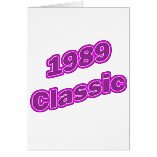 1989 Classic Purple Cards (Front)