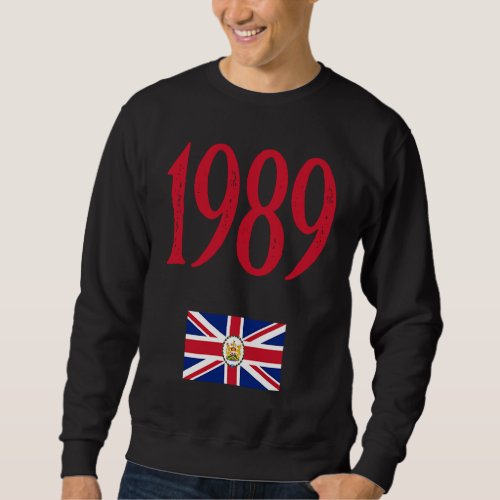 1989 Flag of the Governor of HK Protest CCP China Sweatshirt