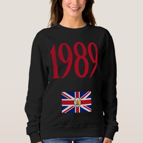 1989 Flag of the Governor of HK Protest CCP China Sweatshirt