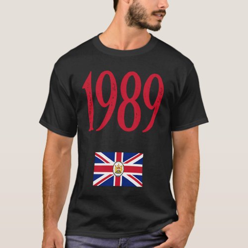 1989 Flag of the Governor of HK Protest CCP China T_Shirt