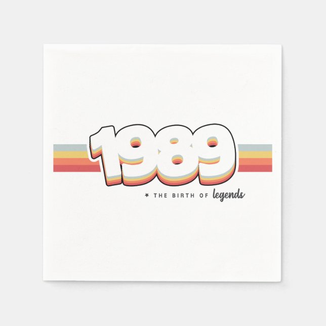 1989 The birth of legends Napkins (Front)