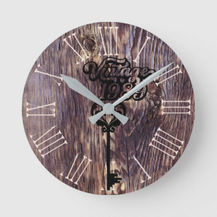 1989 Vintage Acrylic Wall Clock