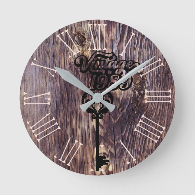 1989 Vintage Acrylic Wall Clock (Front)
