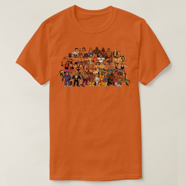 1989 wrestling roster T-Shirt (Design Front)