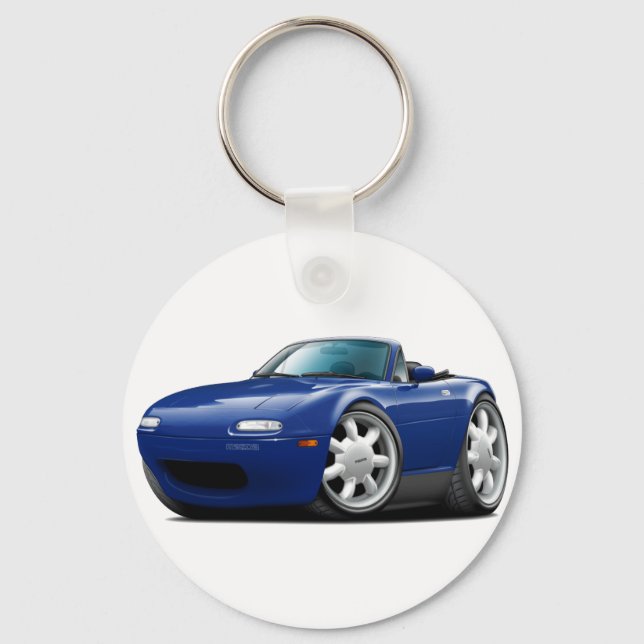 1990-98 Miata Dk Blue Car Keychain (Front)