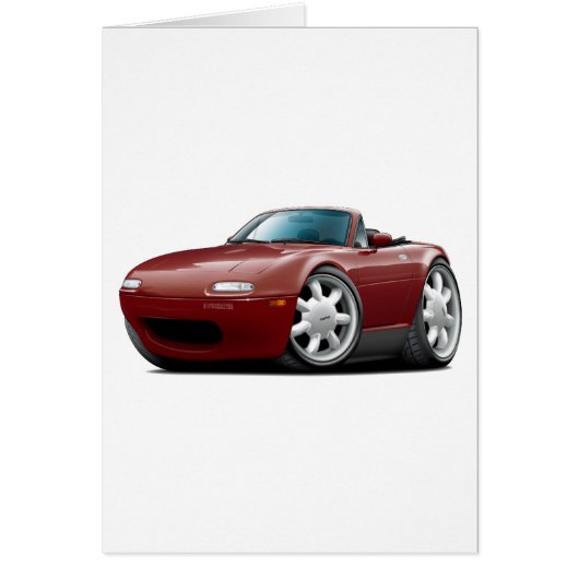 1990-98 Miata Maroon Car Cards (Front)