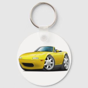 1990-98 Miata Yellow Car Keychain