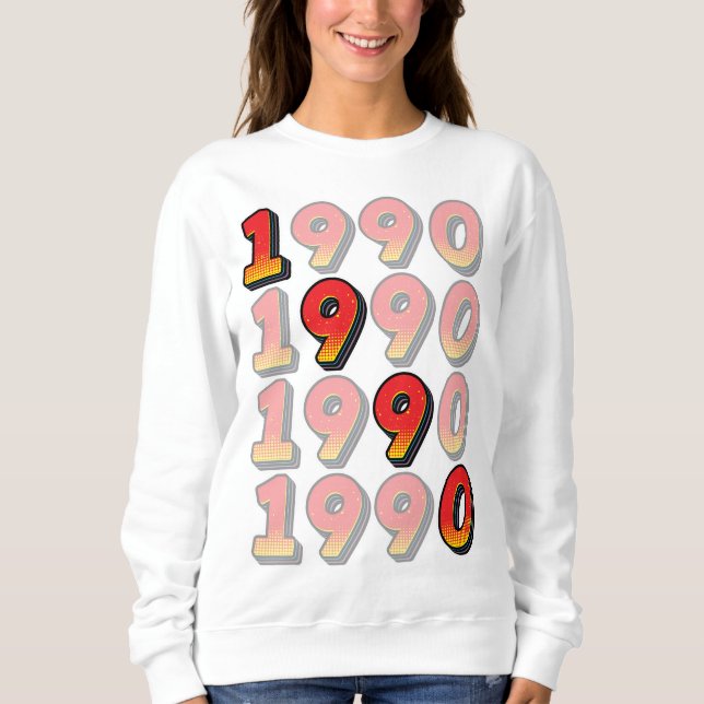 1990 Retro Design Sweatshirt (Front)