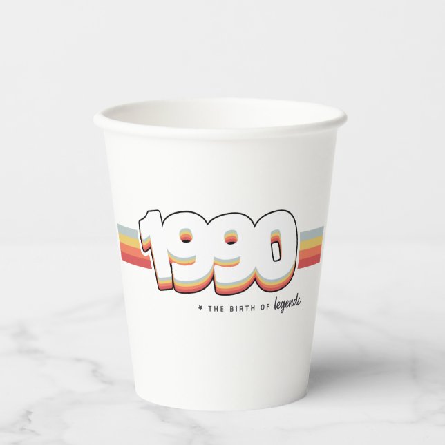 1990 The birth of legends Paper Cups (Front)