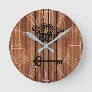 1990 Vintage Acrylic Wall Clock