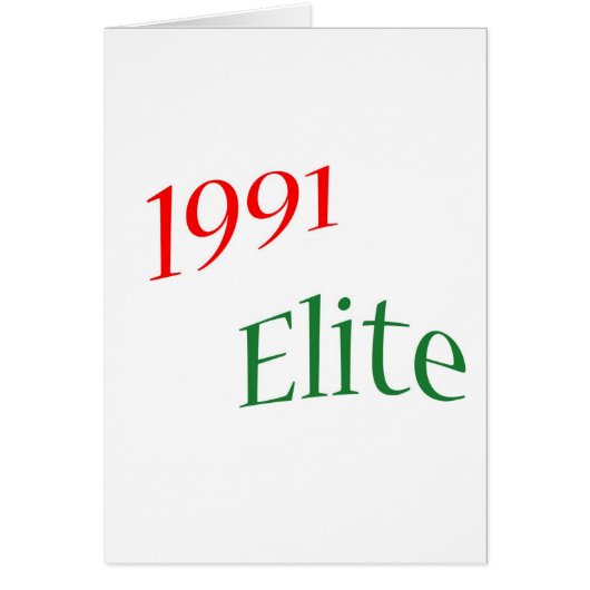 1991 Elite Cards (Front)