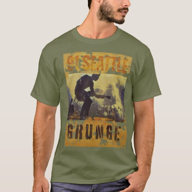 1991 Seattle Grunge Bands T-Shirt (Front)