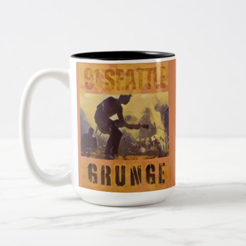 1991 Seattle Grunge Bands Two_Tone Coffee Mug