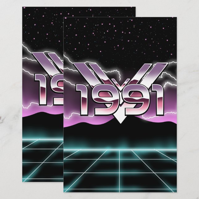 1991 Tech noir Stationery (Front/Back)