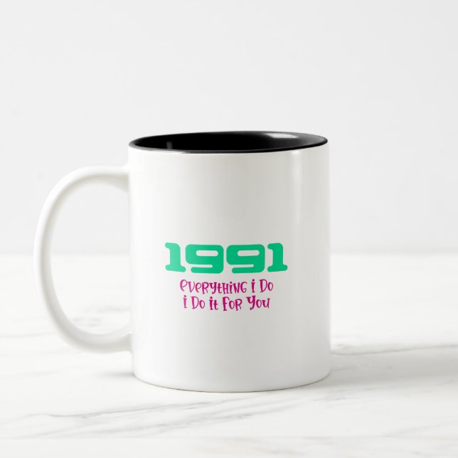 1991 Top Song Two-Tone Coffee Mug (Left)