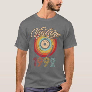 1992 Geburtstag Vinyl Vintage boy T-Shirt