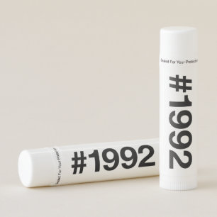 1992 Hashtag 33 Birthday Anniversary Lip Balm