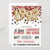 1992 High School College Reunion Invitation (Front/Back)