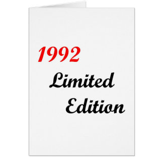 1992 Limited Edition Cards