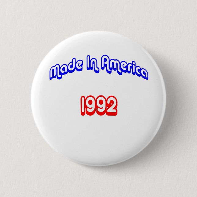 1992 Made In America Button (Front)