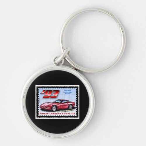 1993 40th Anniversary Corvette Keychain