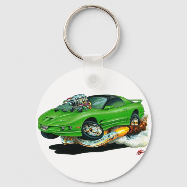 1993-97 Trans Am Green Car Keychain (Front)