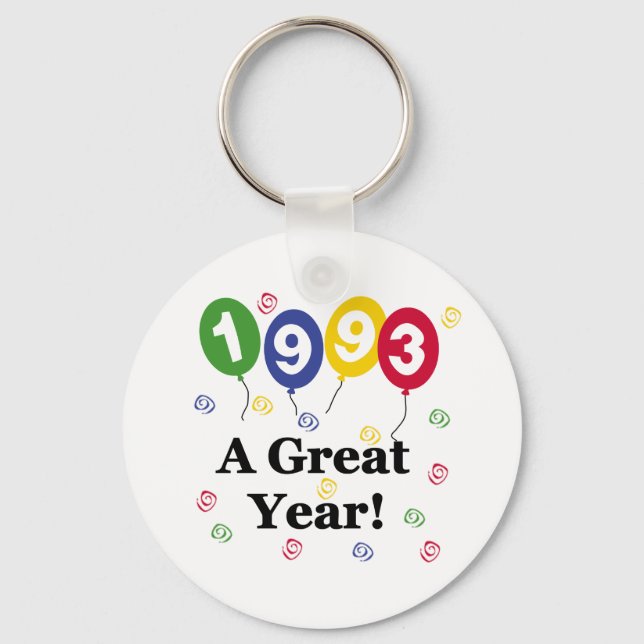 1993 A Great Year Birthday Keychain (Front)